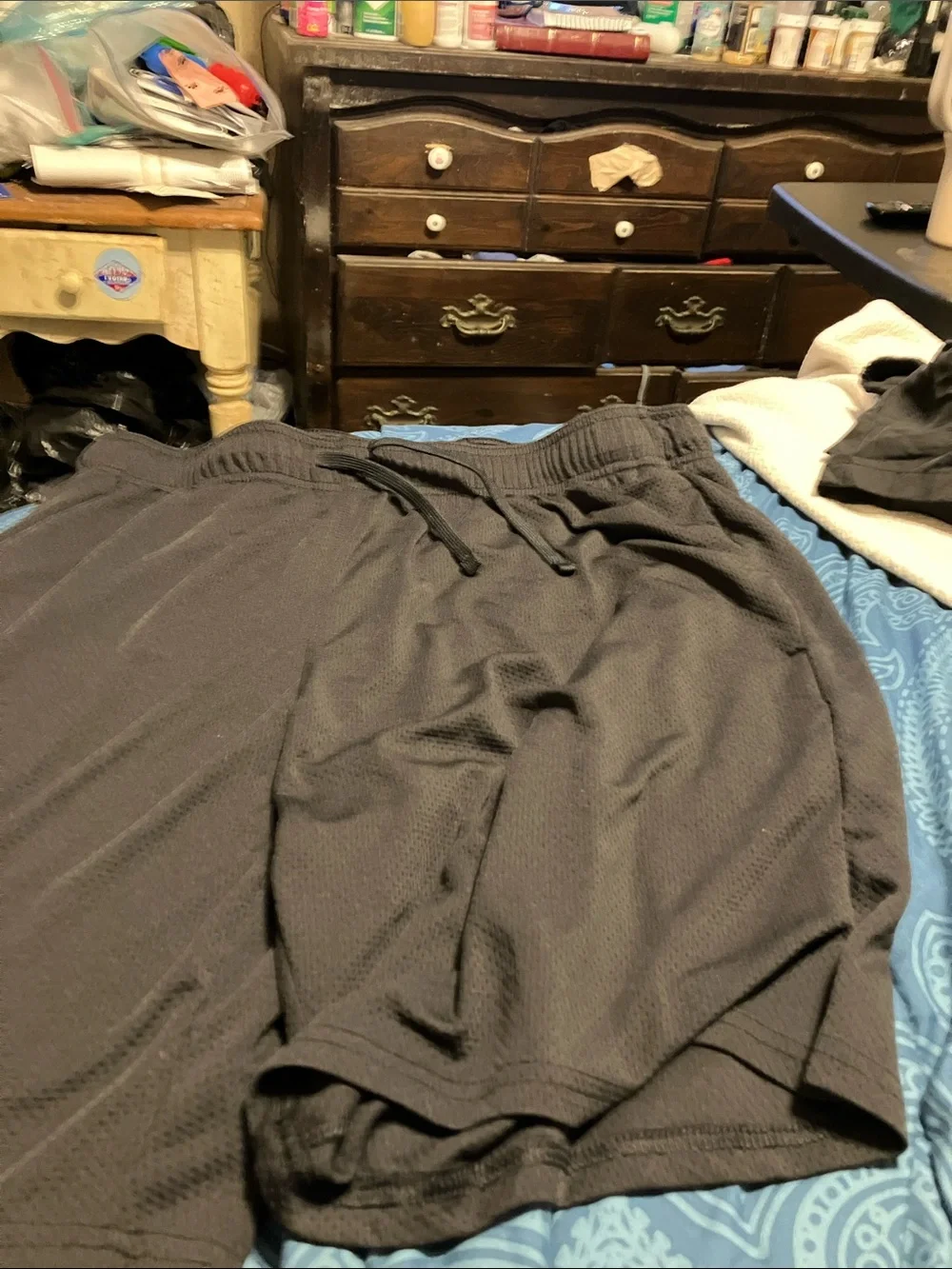 Athletic Works Black Men's Athletic Shorts